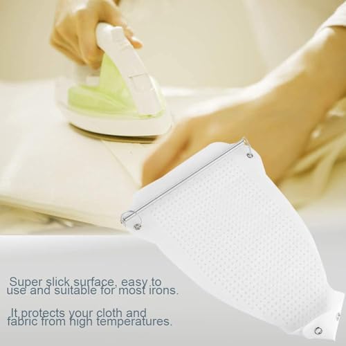 Image of UPLEVELBUCKET Teflon Steam Iron Shoe Cover - Non-Stick Iron Plate Protector, Slip-On Heat-Resistant Soleplate Cover for Silk, Wool, Cotton & Delicate Fabrics, Quick Install Iron Accessory for Home, Travel, and Tailoring