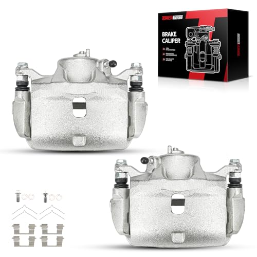 Image of Torchbeam Front Brake Calipers Set for Honda Civic 2013-2021, Honda Accord 2003-2017, Acura ILX 2013-2015, Honda CR-Z 2016, Honda Fit, Front Left and Front Right Calipers with Bracket 19B2660+19B2661
