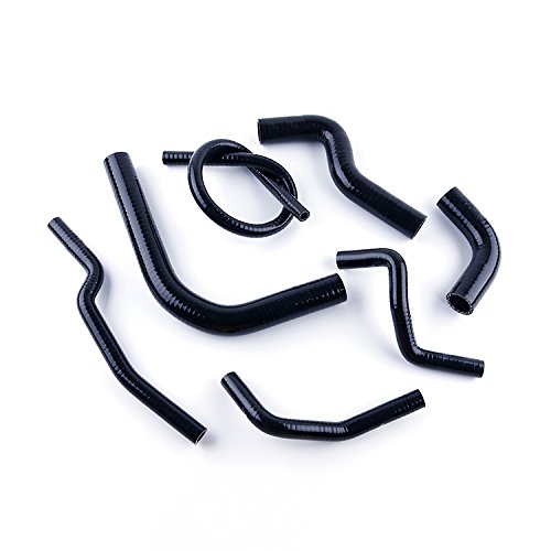 Kit de manguera de radiador de silicona para Suzuki Samurai 1986 1987 1988 1989 1990 1991 1992 1993 1994 1995 (Black)…