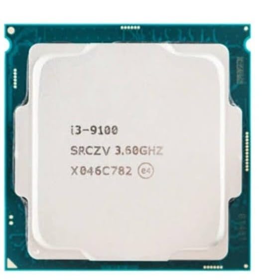 SURYAASYS Core i3 9th gen 9100 3.6 GHz Upto 4.2 GHz LGA 1151 Socket 4 Cores 6 MB Smart Cache Desktop Processor (Multicolor) (Supports H310 Motherboard)