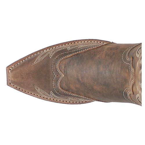 Laredo Brown Zuri Women's 12 inch Snip Toe Leather Western Boots 542684