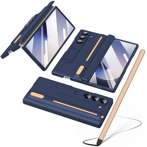Supporto per S-Pen: la custodia Galaxy Fold6 è dotata di uno slot per penna che consente di riporre in modo sicuro e accedere rapidamente alla tua S Pen Fold6. Premi il pulsante superiore per espellere la penna e inseriscila semplicemente nel supporto quando la riponi