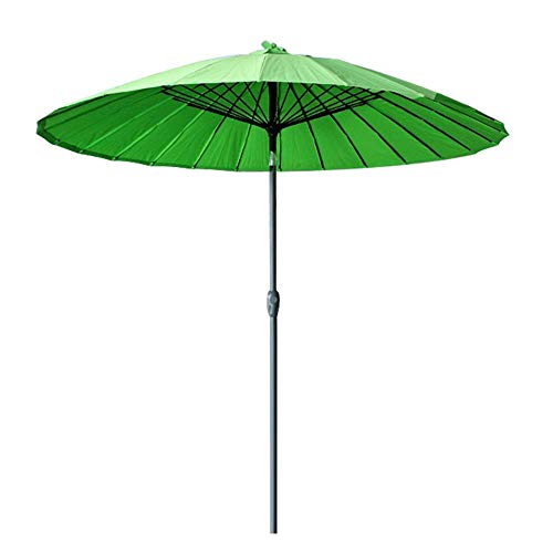 CHHD Ombrelloni da Giardino, Ombrellone da Giardino Esterno | 2.7M | Rotondo/inclinabile/con manovella/Palo per ombrellone 38MM, per terrazza/Patio/Balcone/tavolino (12 Colori) - Senza Bas