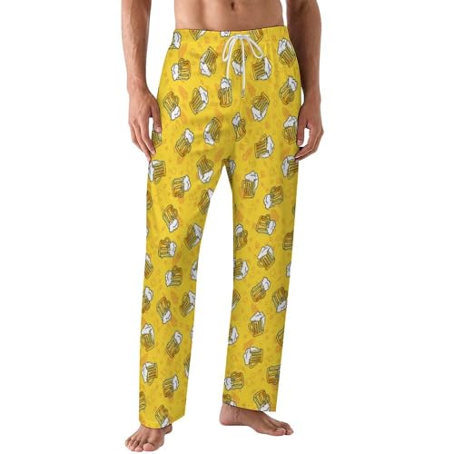 Mens Lounge Pajama Pants Skull Long Palazzo Pants Soft Drawstring Sleep Pj Bottom Lightweight Luxury Loungewear Funny Outfits