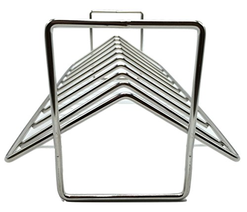 Aura outdoor products Stainless Steel Rib and Roasting Rack for Big Green Egg, Kamado Joe, Vision, Grill Dome, Primo, and All Indoor ovens