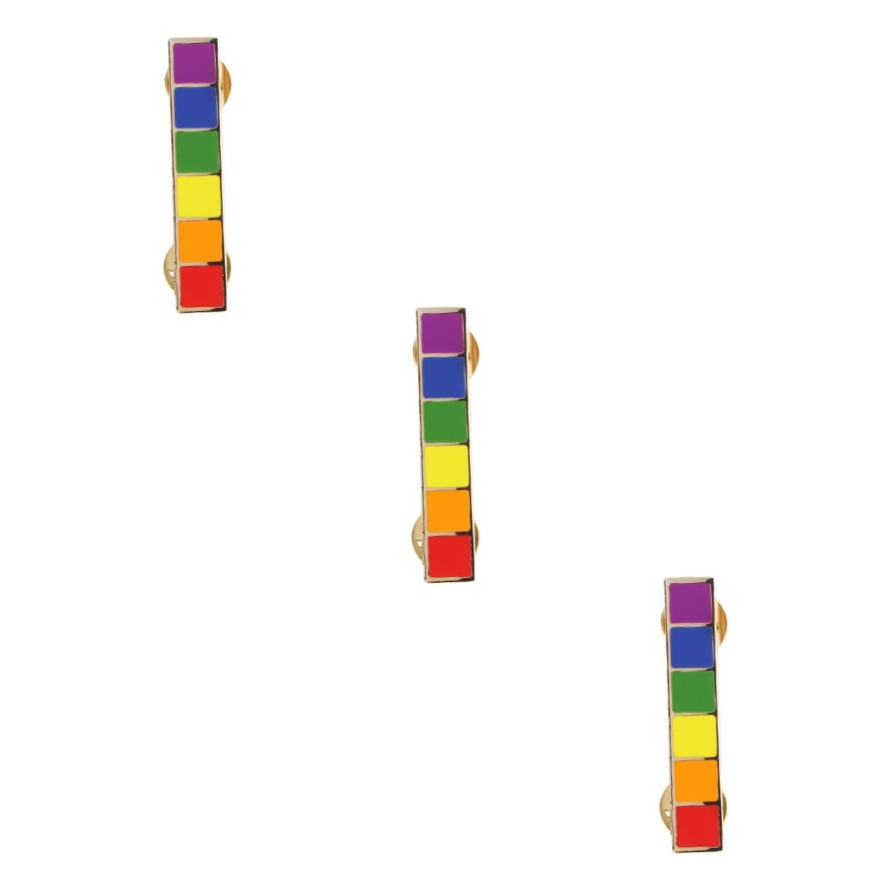 SHERCHPRY 3stücke Regenbogen Brosche Für Lgbt Delicate Strip Anstecknadel Modisches Abzeichen Für Pride-events Für Kleidung Taschen Und Hüte Perfektes Für Homosexuelle Freunde