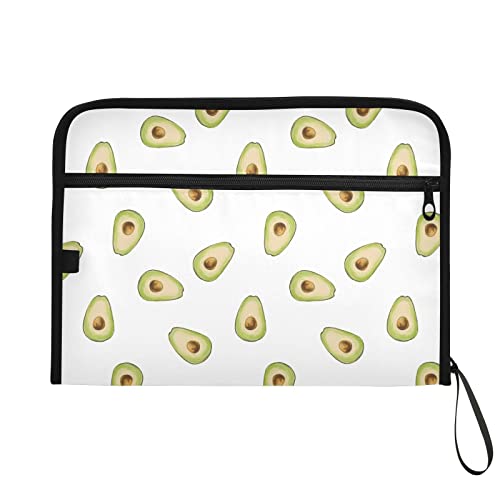 Summer Avocado Expanding File Folder For Documents A4 Letter Size Accordion File Organizer With Tabs 13 Pockets For Filing Cabinet Receipt Desk #TOP6