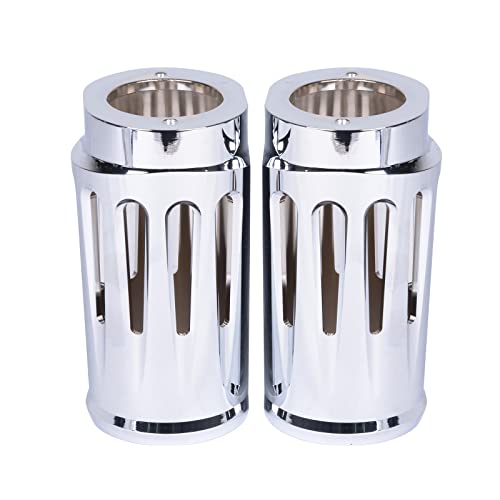 Goldfire Billet Fork Boot Slider Cover Suit For H-D Flt Flhr Flhx Flht Cow Bells Touring Street Glide 86-19 (Chrome) #TOP2