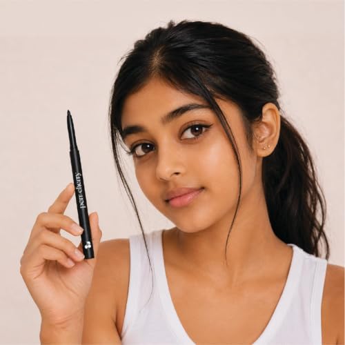 Image of Perr Cherry Matte Kajal for Girls, Preteens & Teens | 100% Safe Naturally Derived Ingredients With Castor, Jojoba, Olive & Almond Oil | Non-Toxic & Long Lasting | Black, 0.35 gm