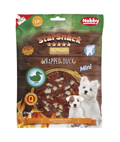Produktbild von Nobby StarSnack Barbecue Mini Wrapped Duck - 375 g