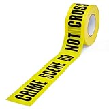 Obossy Crime Scene DO NOT Cross Tape – 3 Inch x 1000 Feet | Bright Safety & Hazard Tape with Bold Black Text for Construction, Events, and Dangerous Areas (Crime Scene DO NOT Cross, 1 Pack)