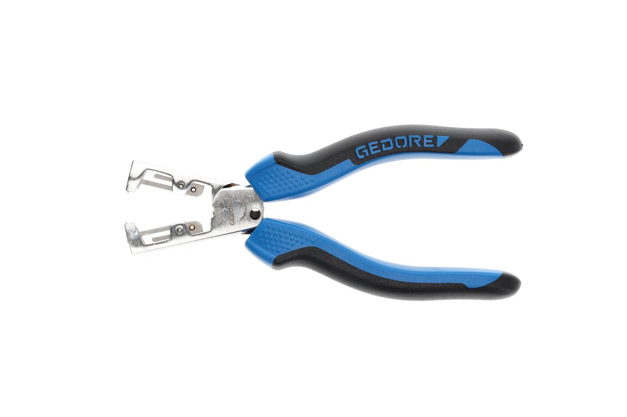 GEDORE Pinza Spellafili Automatica, Regolabile per Fili da 0.5-5.0 mm², Pinza Spellafili Regolabile, Acciaio Temprato a Olio e Bonificato, 8099-160 JC
