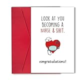 Nurse Graduation Card, Funny Graduation Card for Nursing School Graduate, Nursing Degree Card