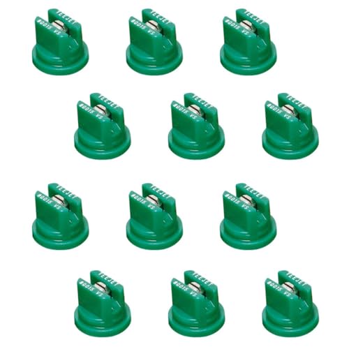 Pack of 12 - TeeJet Flat Spray Tips 80° Polymer w/SS Insert 0.15 GPM @ 40 PSI Farmer Bob's Parts TP80015VS