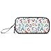 MNSRUU Big Pencil Pen Case, Pencil Bag Hand Drawn Latin Alphapet Aesthetic Pencil Case Organizer Markers Pencil Box Pencil Pouch for Girls Boys Adults