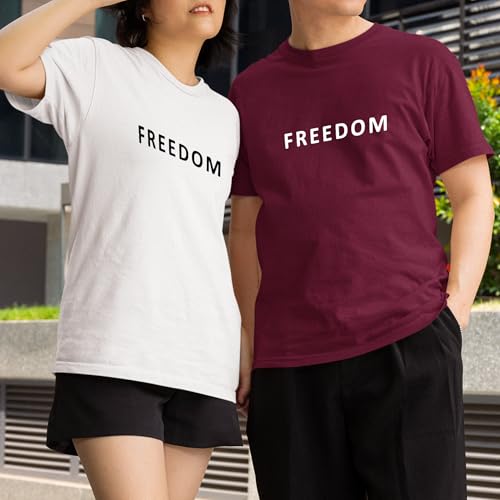 Freedom Printed Tee – Patriotic Statement Shirt – Inspired by Charlie Kirk Moment – Bold Minimalist Graphic Design4