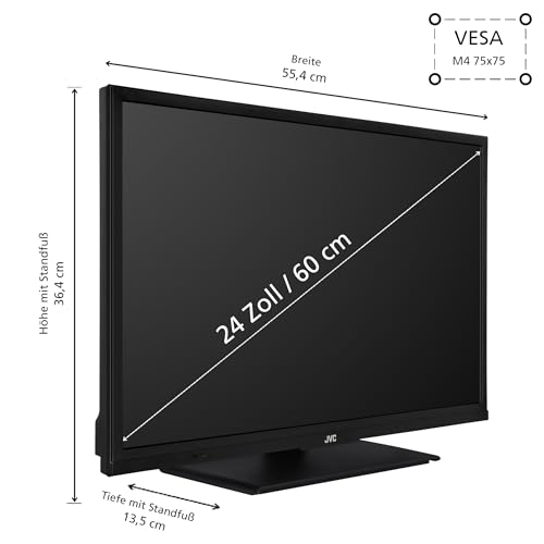 JVC Fernseher 24 Zoll Smart TV powered by TiVo (HD-Ready, HDR, Triple-Tuner, 6 Monate HD+ inkl.) LT-24VH5455 – Bild 4