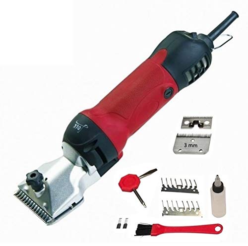 Folk Esquiladora peladora FL8B Caballo 500W Cabezal Lister Pro - Caballos, mulos, Perros, Gatos. Recomendada (C- Mas Cuchilla y Peine 3 mm)