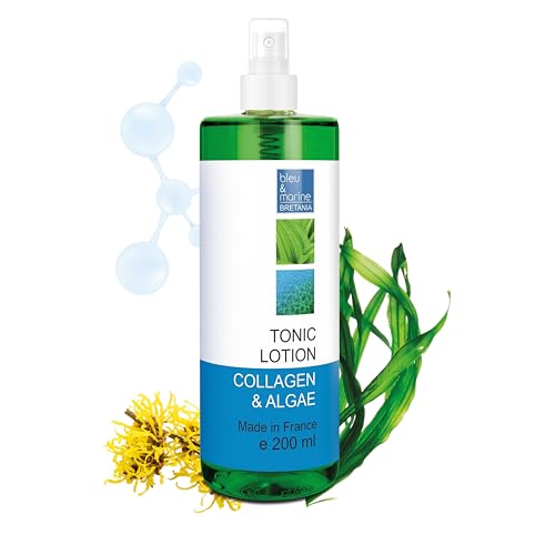 Bleu & Marine Bretania - Lotion Tonique Démaquillante 200ml | Nettoyant Doux | Tonifiant, Rééquilibrant Épiderme | Extraits de Plantes | Pour Toutes Peaux, 200ml (1 Lot)