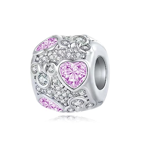 Mouse Animal Cartoon Charm Birthstone Bead for Pandora Bracelet Necklace