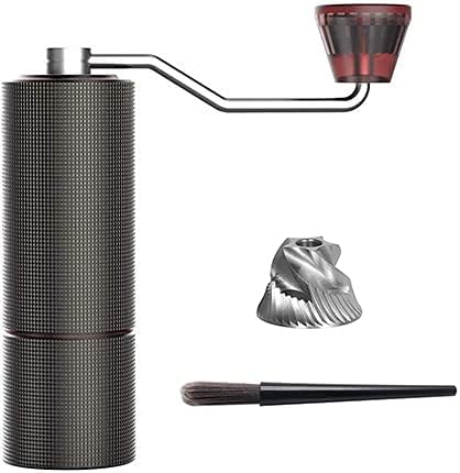 Molinillo de café manual Chestnut C2, rebaba cónica de acero inoxidable, capacidad de 0.88 oz, tamaño de rebaba 1.496 in, molinillo manual portátil