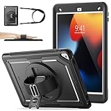 Coque Antichoc Complet avec Protecteur D'écran: Cet coque pour iPad 9eme/8eme/7eme generation 10.2 pouces est composée d'un cadre en plastique de haute qualité et d'une coque intérieure en nid d'abeille antidérapante avec un protecteur d'écran. Protégez entièrement votre iPad 9/8/7 contre les dommages causés par des chutes accidentelles, des chocs ou des rayures