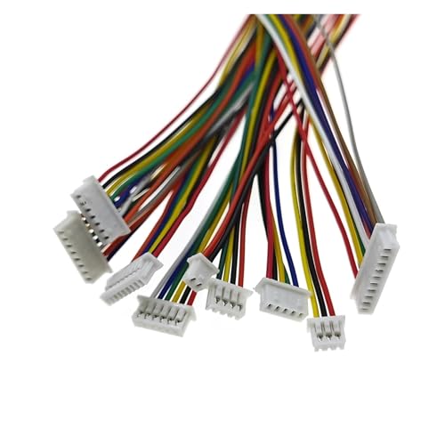 Nappe JST 1.25mm 7P même direction double connecteur avec fil 28AWG 100mm de longueur - 5