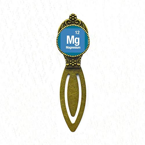 Marque-page Mg magnésium en métal rétro, un accessoire de bureau raffiné