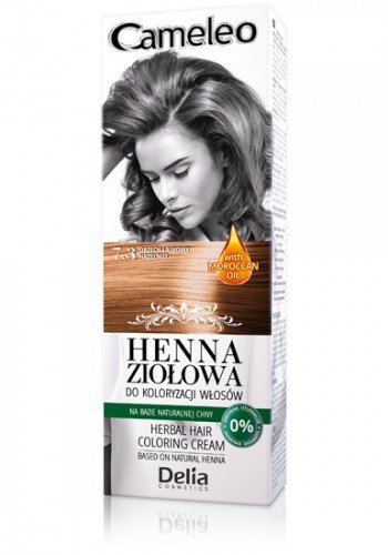 Produktfoto von Cameleo - Kräuter-Henna-Farbcreme - Haselnuss - Natürlicher Henna-Extrakt & marokkanisches Öl - Semi-Permanent -…