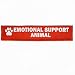 EMOTIONAL SUPPORT ANIMAL Leash Sleeve - Red