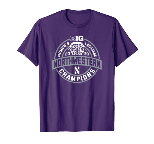 Northwestern Wildcats Big 10 Champs Women’s Lacrosse 2023 T-Shirt