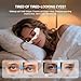 Axioms Under-Eye Red Light Therapy Device, 3D Contour Microcurrent Eye Massager for Dark Circles, Puffiness and Fine Lines, Rechargeable Eye Treatment Glasses, Lightweight Design (White)
