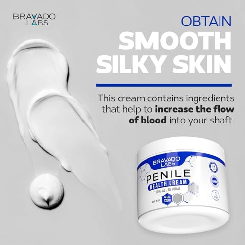 Image of Bravado Labs Premium Penile Health Creme for Men - Daily Moisturizer Cream for Dry Skin, Redness, Chafing, Sensitivity - 4oz (Pack of 2)