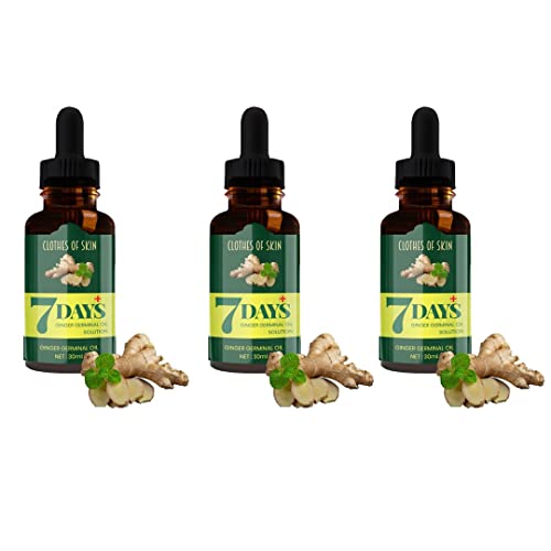 7 Days Ginger Germinal Hair Growth Serum for Hair Loss & Hair Thinning, Accelerate Hair Growth and Thick, 30ML (Pcak Of=3)