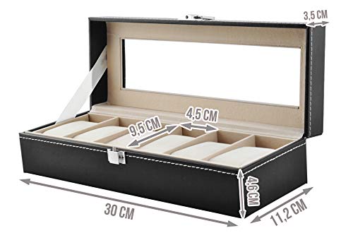 Organizer Per Orologi ISO TRADE - Custodia Con 6 Slot, Modello 1520 - Espositore Da Armadio Multicolore