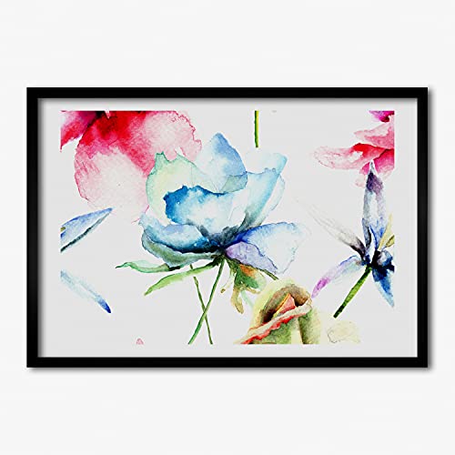 Cadre photo MDF 70x50 cm Tulup Maki avec affiche de peinture moderne pour décoration murale
