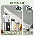 PSIIDAN Blenders for Smoothies, Smoothie Blender, Personal Smoothies and Shakes Maker, with Coffee Grinder and 2 To-Go Cups, Countertop Blender for Kitchen, BPA Free
