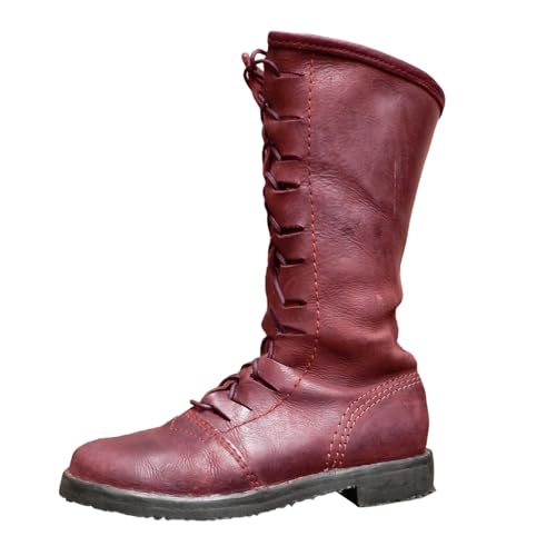 Bottes en cuir pour homme style médiéval idéales pour fêtes historiques