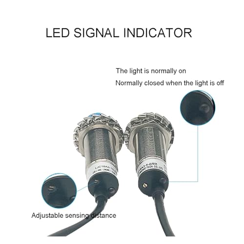 Sensor de proximidad capacitivo M18 blindado para control de liquidos AC NO 5