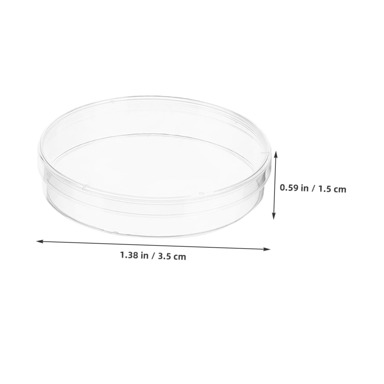 NAMOARLY 20pcs Laboratory Culture Plate Culture Plate for Dishes Science Lab Equipment Laboratory Dish Laboratory Cell Culture Plate Plates Transparent Plastic