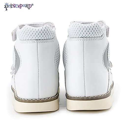 princepard Orthopedic Shoes for Toddlers and Kids, Corrective Summer High Top White Sandals for Children with Arch and Ankle Support4