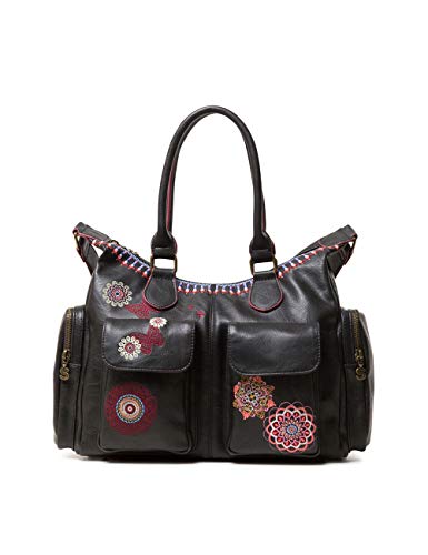 Desigual Chandy London, Borsa Donna, Nero (Negro), 15.5x25.5x32 Centimeters (B x H x T)