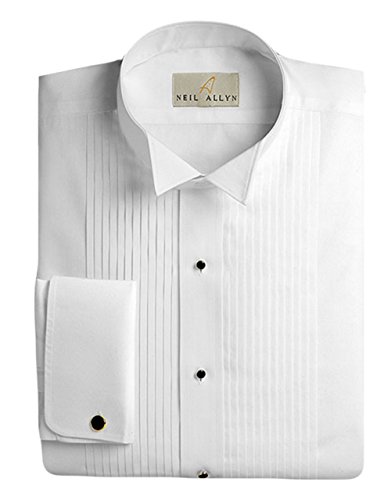 Neil Allyn Men's Tuxedo Shirt 100% Cotton 1/4