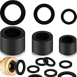 Xuniea 24 Stück Gummidichtungen für Duschschlauch und Wasserhahn – Dichtungsringe Set Durchmesser 19 mm, 24 mm und 30 mm, NBR Schlauchdichtung für Armaturen, Gartenanschlüsse und Schlauchverbinder