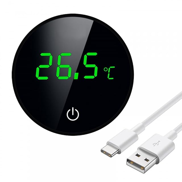 Termómetro digital para acuario, inalámbrico, USB, LED, termómetro, adhesivo para acuario