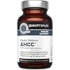 Quality of Life Premium Kinoko Platinum AHCC Herbal Supplement, 750mg of AHCC per Capsule, for Immune Support, Liver Function, Maintains Natural Killer Cell Activity, 1 Pack, 60 Veggie Capsules
