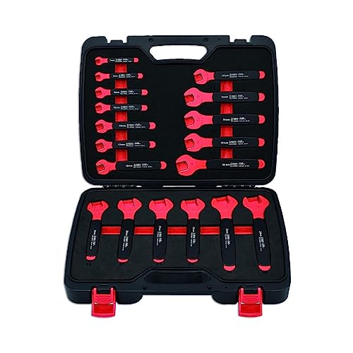 Laser 8558 Insulated Open Ended Spanner Set 18pc, Multi