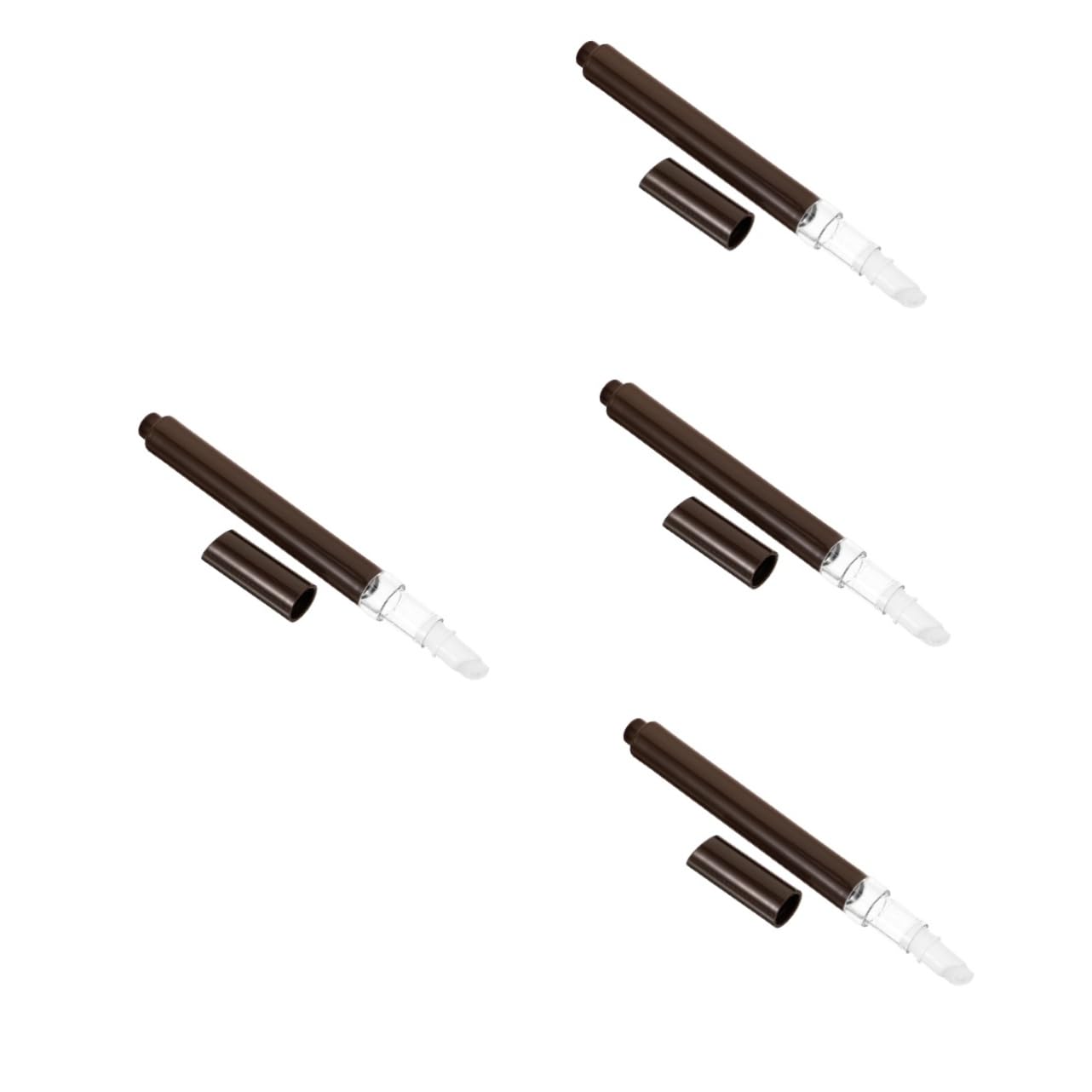 HAPINARY 4pcs 2ml Empty Nail Polish Bottle Lip Gloss Container Cuticle Oil Pen Reusable