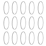 CLISPEED 20 Stück Universelle Gummiriemen 110–145mm 15mm Breite Flachriemen für Videorekorder Kassettenspieler und DVD Laufwerke Langlebiges Reparaturset für Audiogeräte