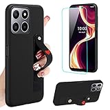 Case for Boost Mobile Celero+ 5G Plus 2023 7.0" Phone Case, Wrist Strap Stand case with Tempered Gla
